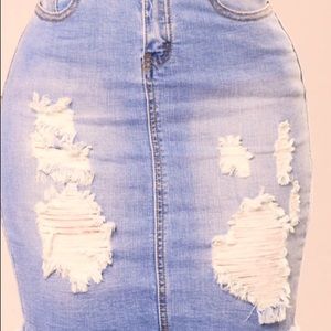 Fashionova jean skirt, size 3x